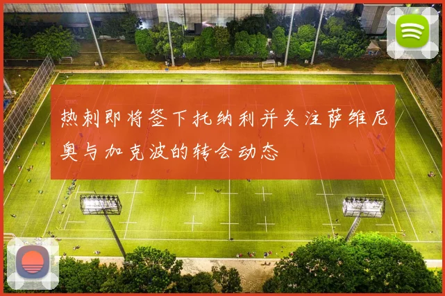 热刺即将签下托纳利并关注萨维尼奥与加克波的转会动态